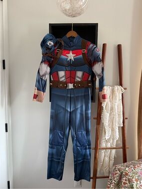 Captain America Costume Boys Size 13